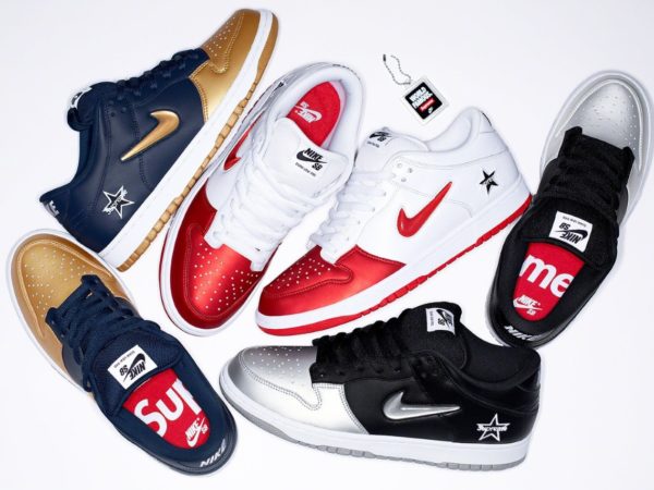 The Supreme x Nike SB Dunk Low Releases On Thursday