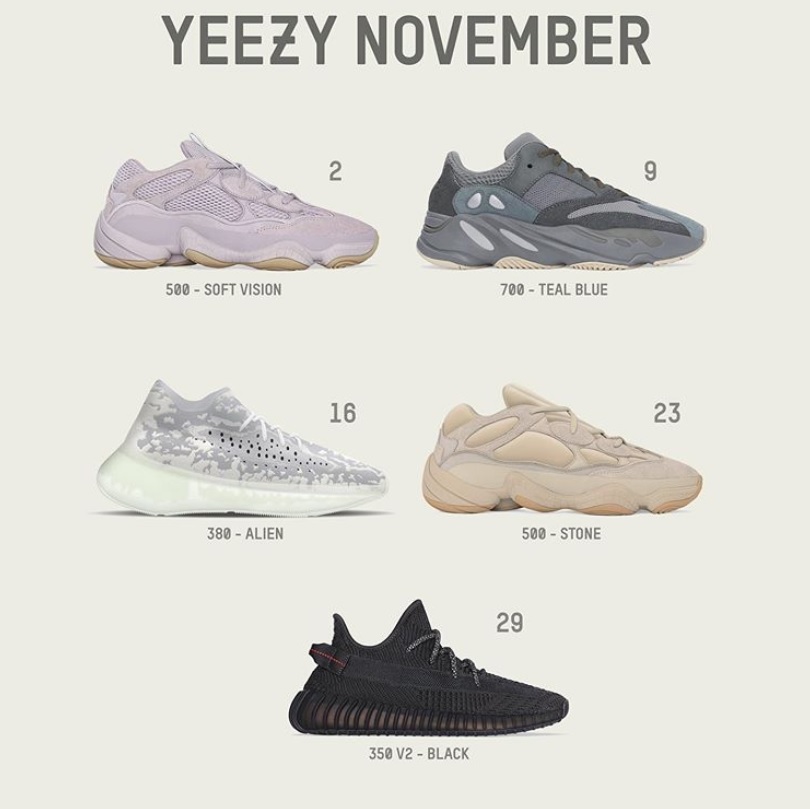 Here Is Look At Next Months Yeezy Releases | Sneaker Buzz