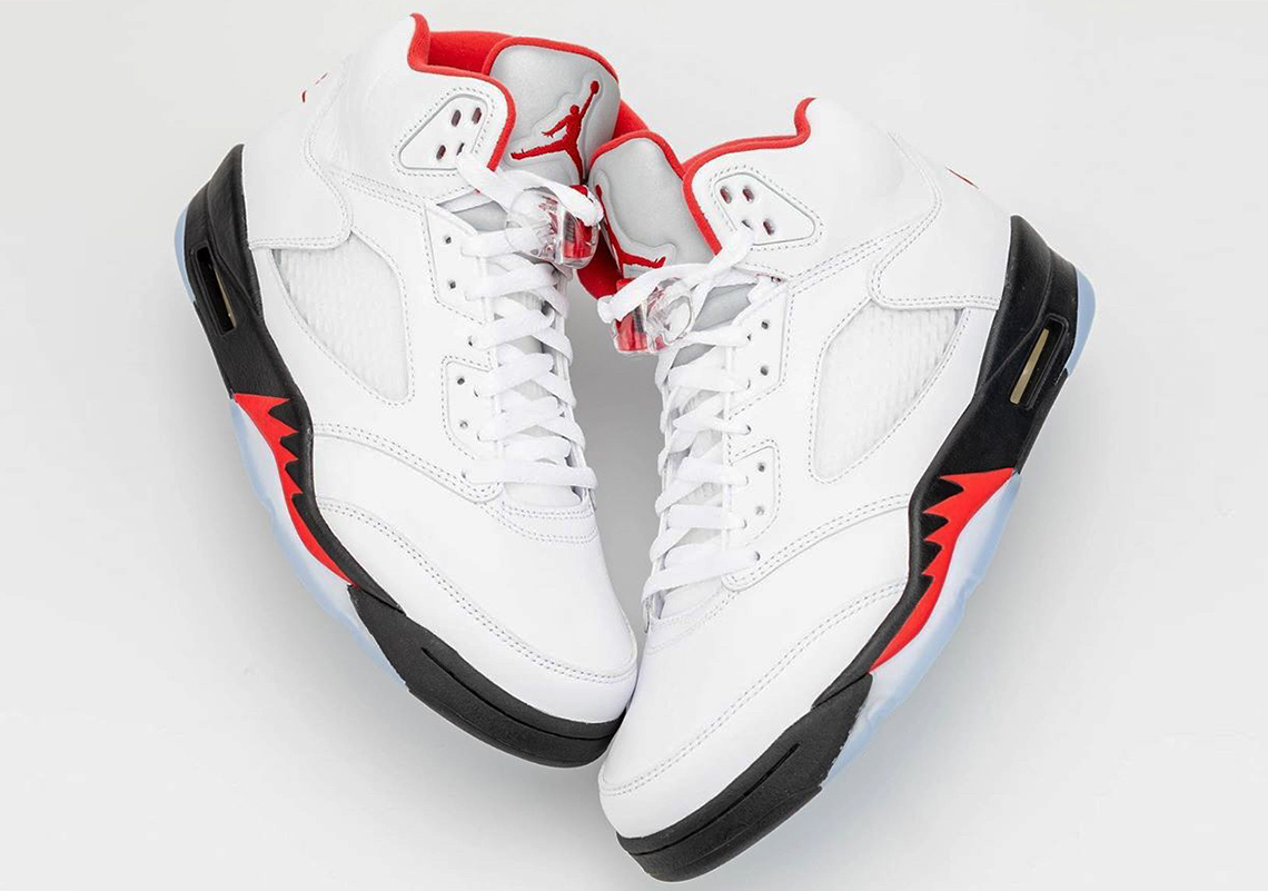 Detailed Look At The Air Jordan 5 Retro “Fire Red”