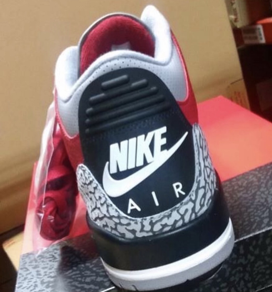 2020 Air Jordan 3 Retro "Fire Red/Fire Red-Cement Grey-Black" Release Date - First Look