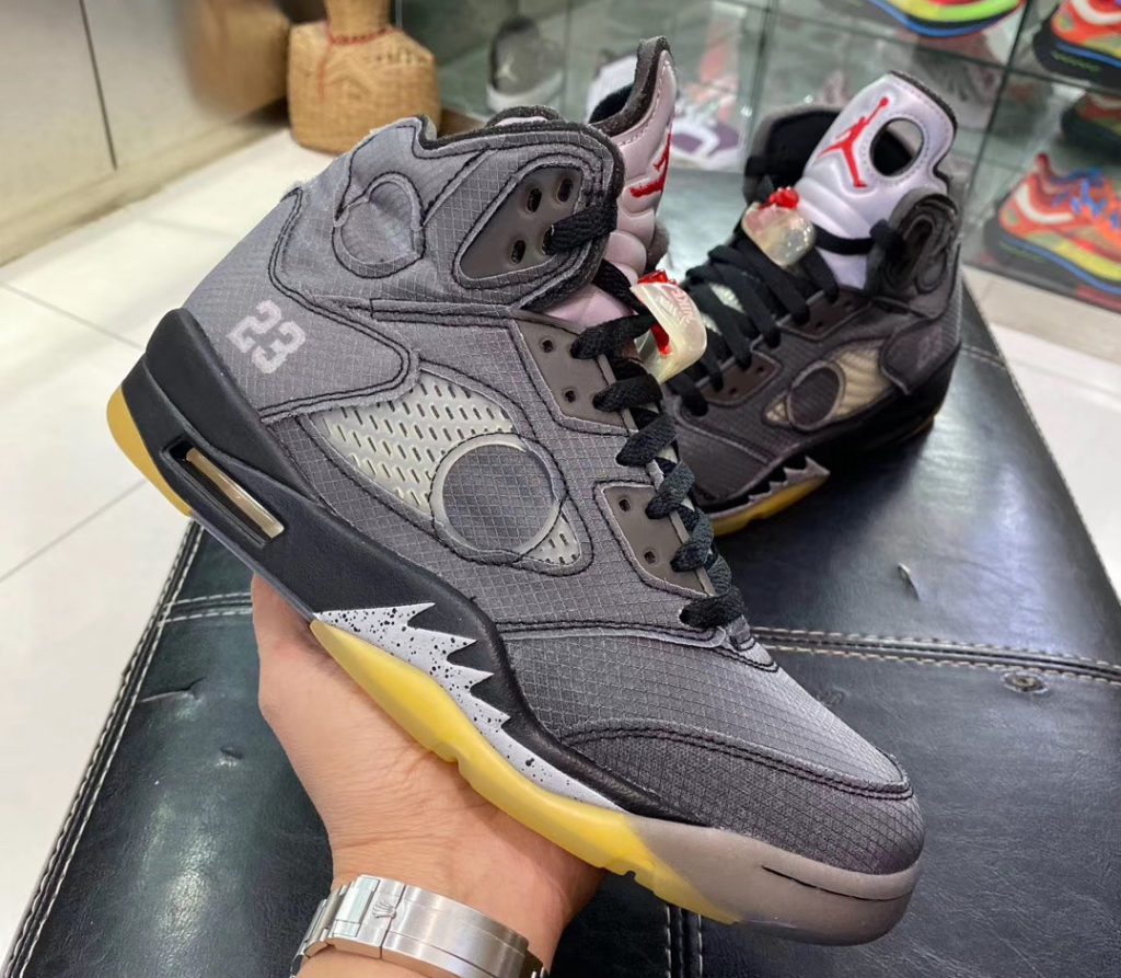 Detailed Look At The Upcoming Off-White x Air Jordan 5 Collaboration ...