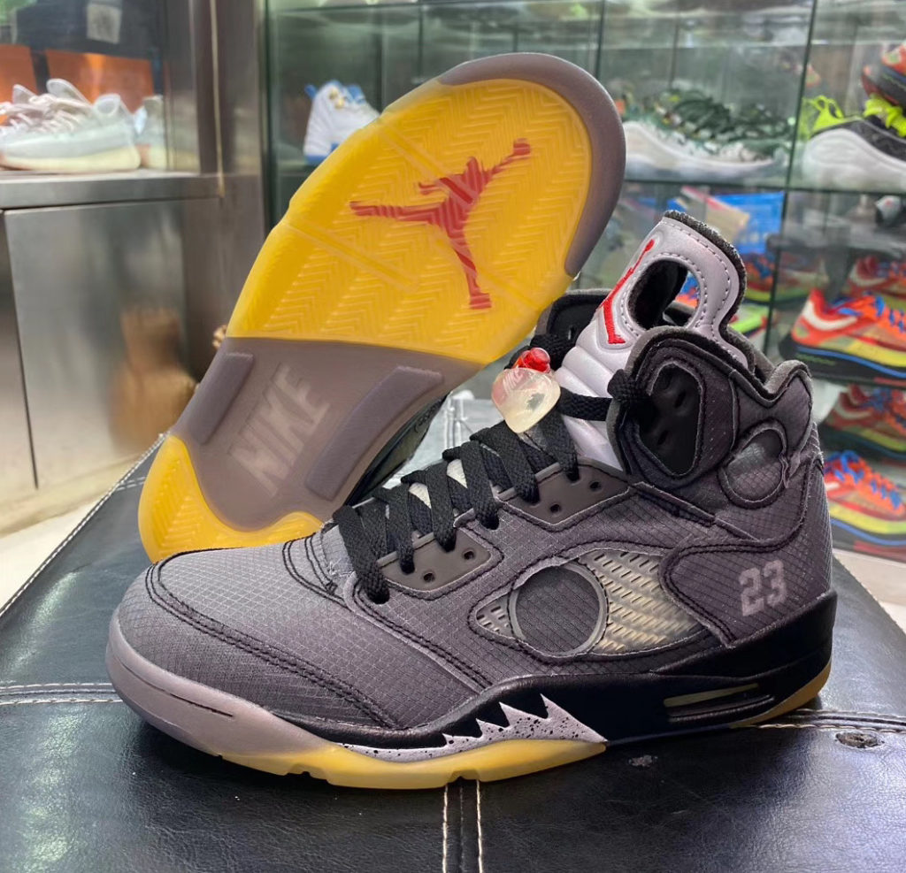Detailed Look At The OffWhite x Air Jordan 5 Collaboration