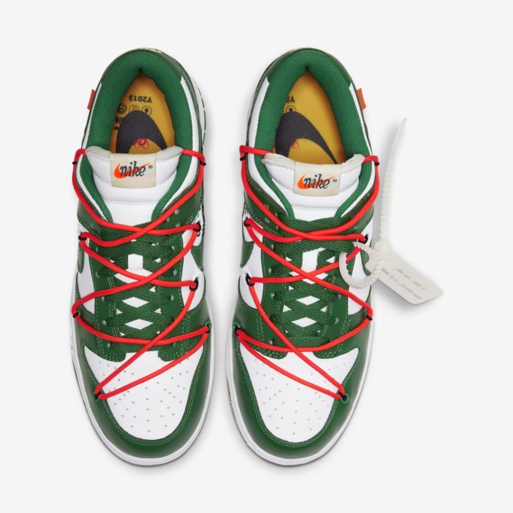 2019 Off-White Nike Dunk Low Collaboration "White/Pine Green-Pine Green" Official Images 