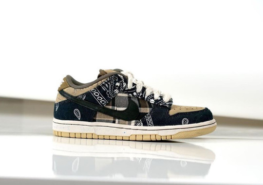 Detailed Look At Travis Scott's Upcoming Nike SB Dunk Low | Sneaker Buzz