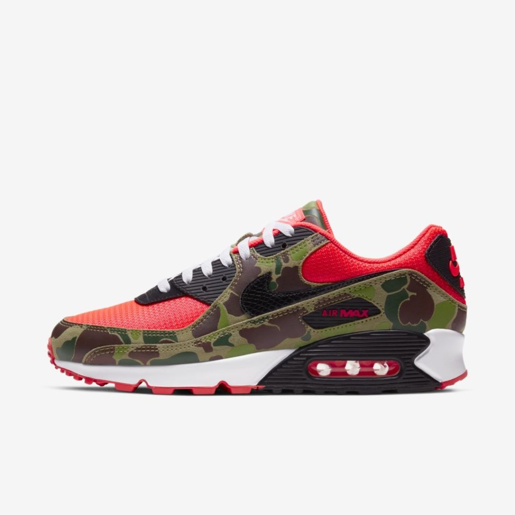 2020 Nike Air Max 90 "Infrared Duck Camo" Release Date - Store List 