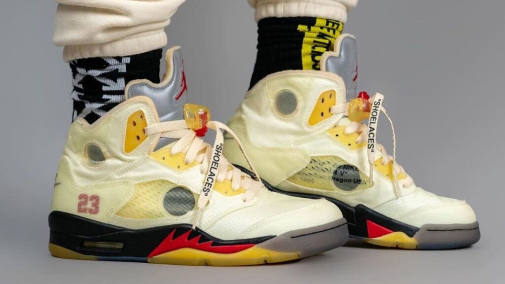 On-Foot Look At The Off-White x Air Jordan 5 