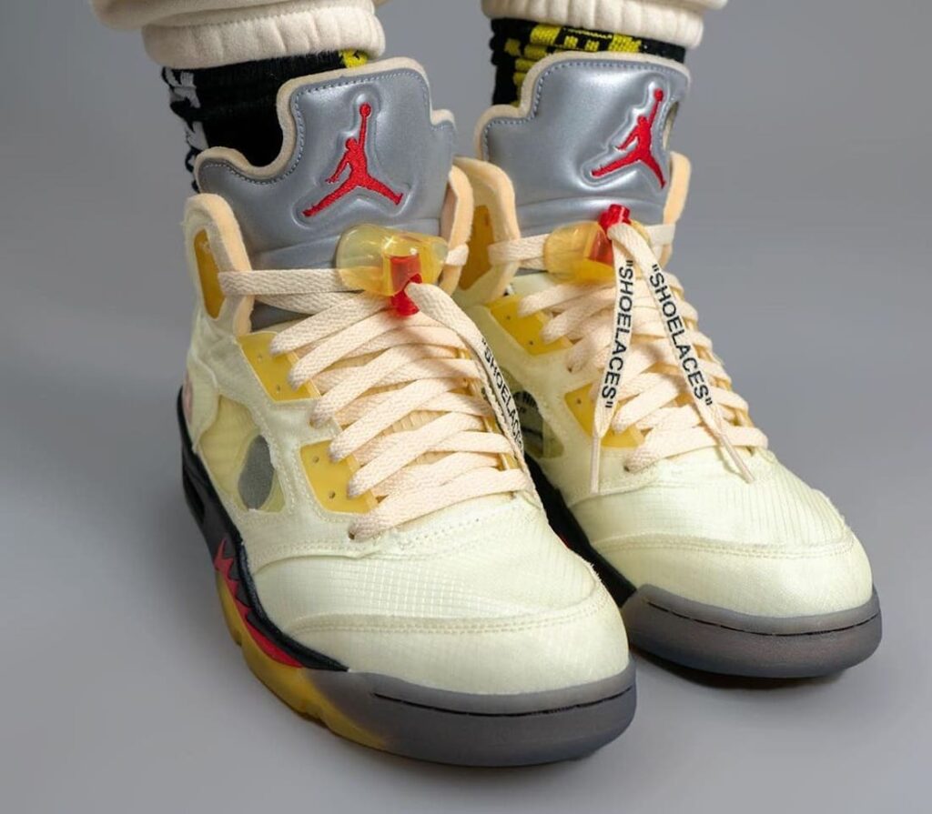 On-Foot Look At The Off-White x Air Jordan 5 