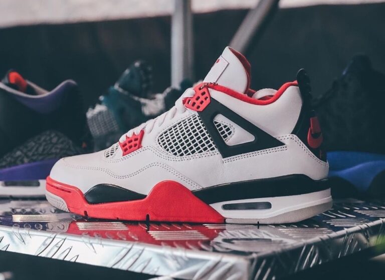 New Look At The Air Jordan 4 Retro "Fire Red" Sneaker Buzz