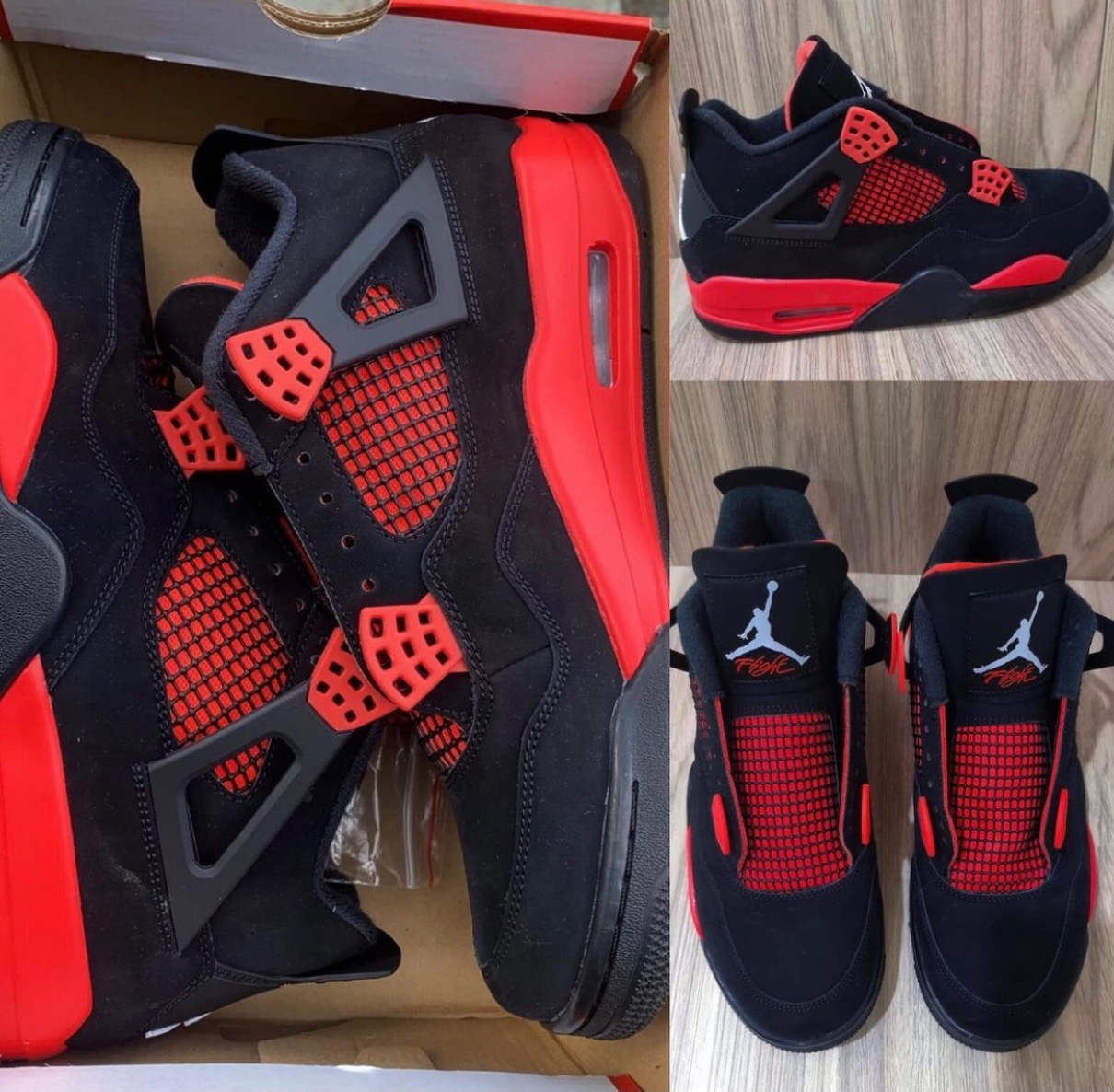 First Look At The Air Jordan 4 Retro "Red Thunder" Sneaker Buzz
