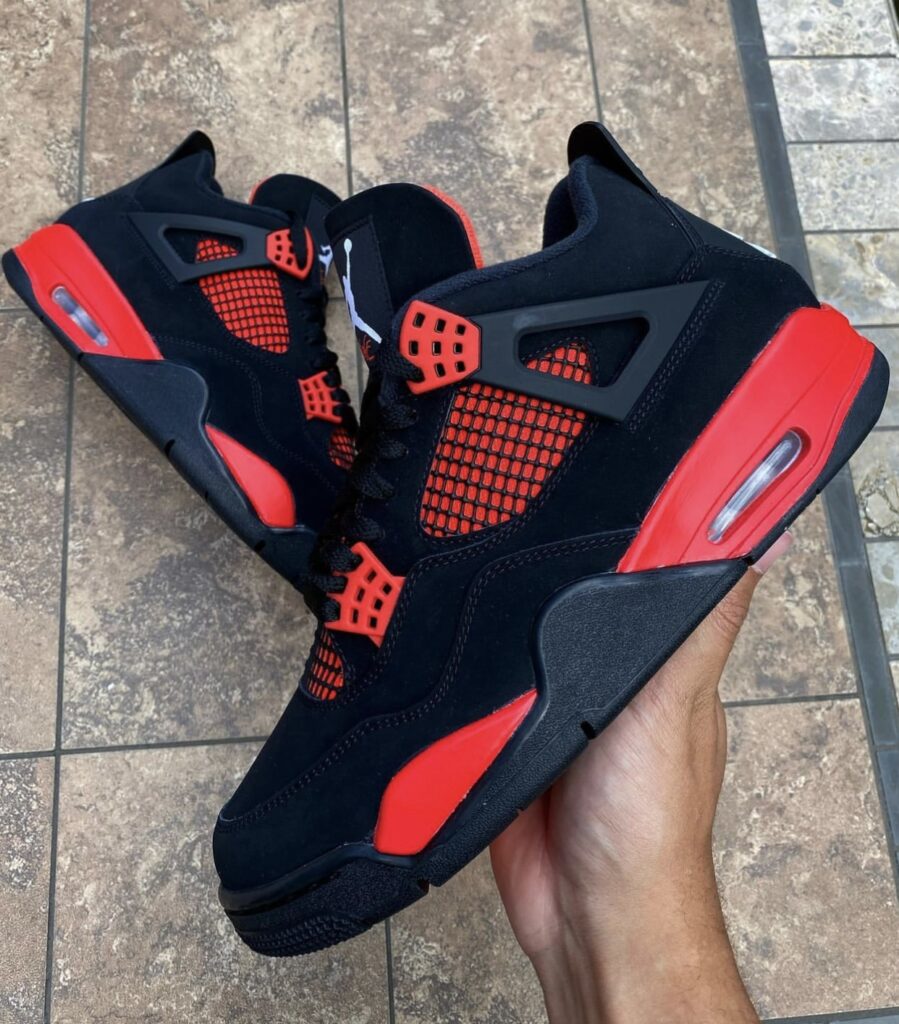 New Look At The Air Jordan 4 Retro "Red Thunder" Sneaker Buzz