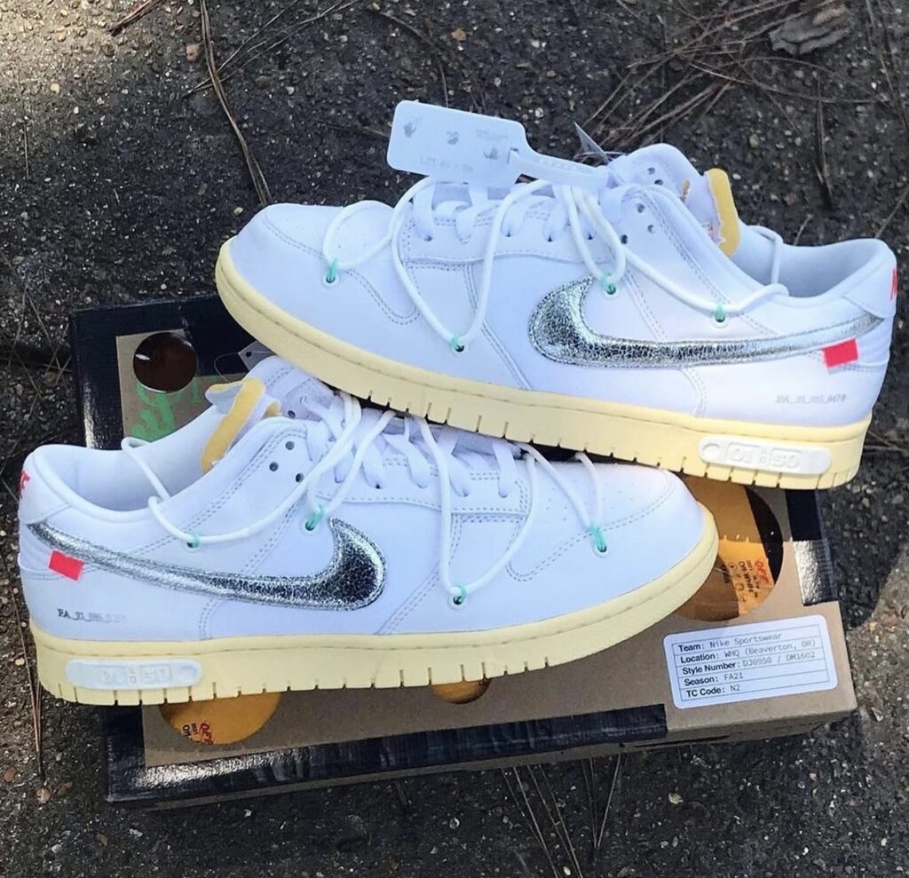 Detailed Look At The Off-White x Nike Dunk Low "1 of 50" | Sneaker Buzz