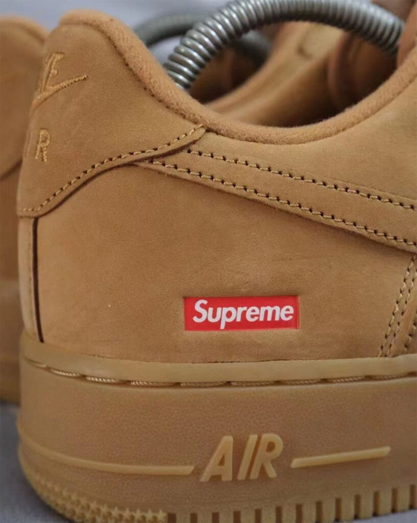 First Look At The Supreme x Nike Air Force 1 Low "Flax" | Sneaker Buzz