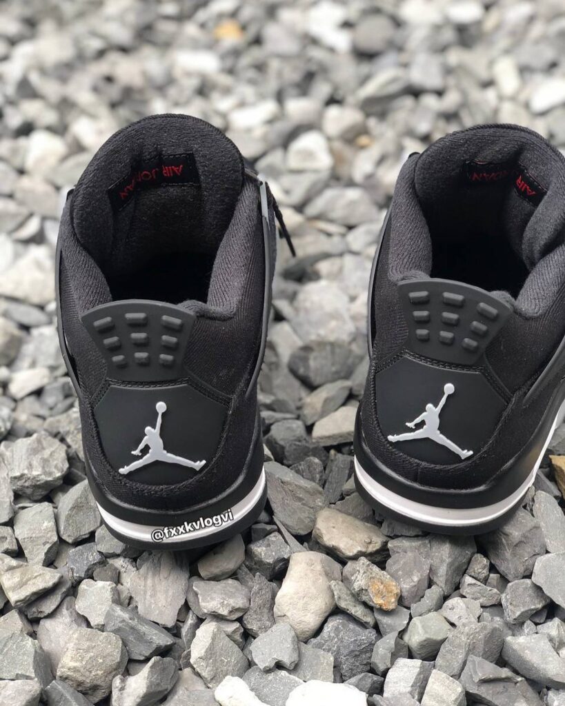 2022 Air Jordan 4 Retro Black Canvas Release Date 