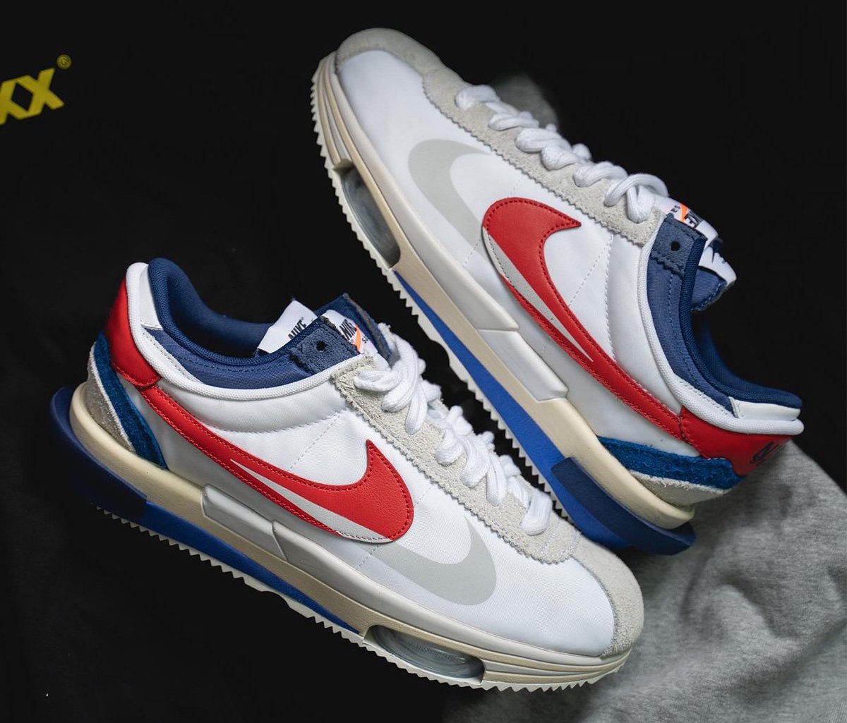 Full Look At The Sacai x Nike Cortez Collaboration