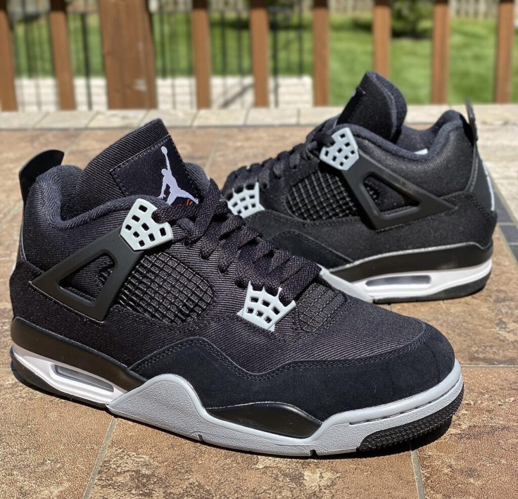 Full Look At The Air Jordan 4 Retro Black Canvas | Sneaker Buzz