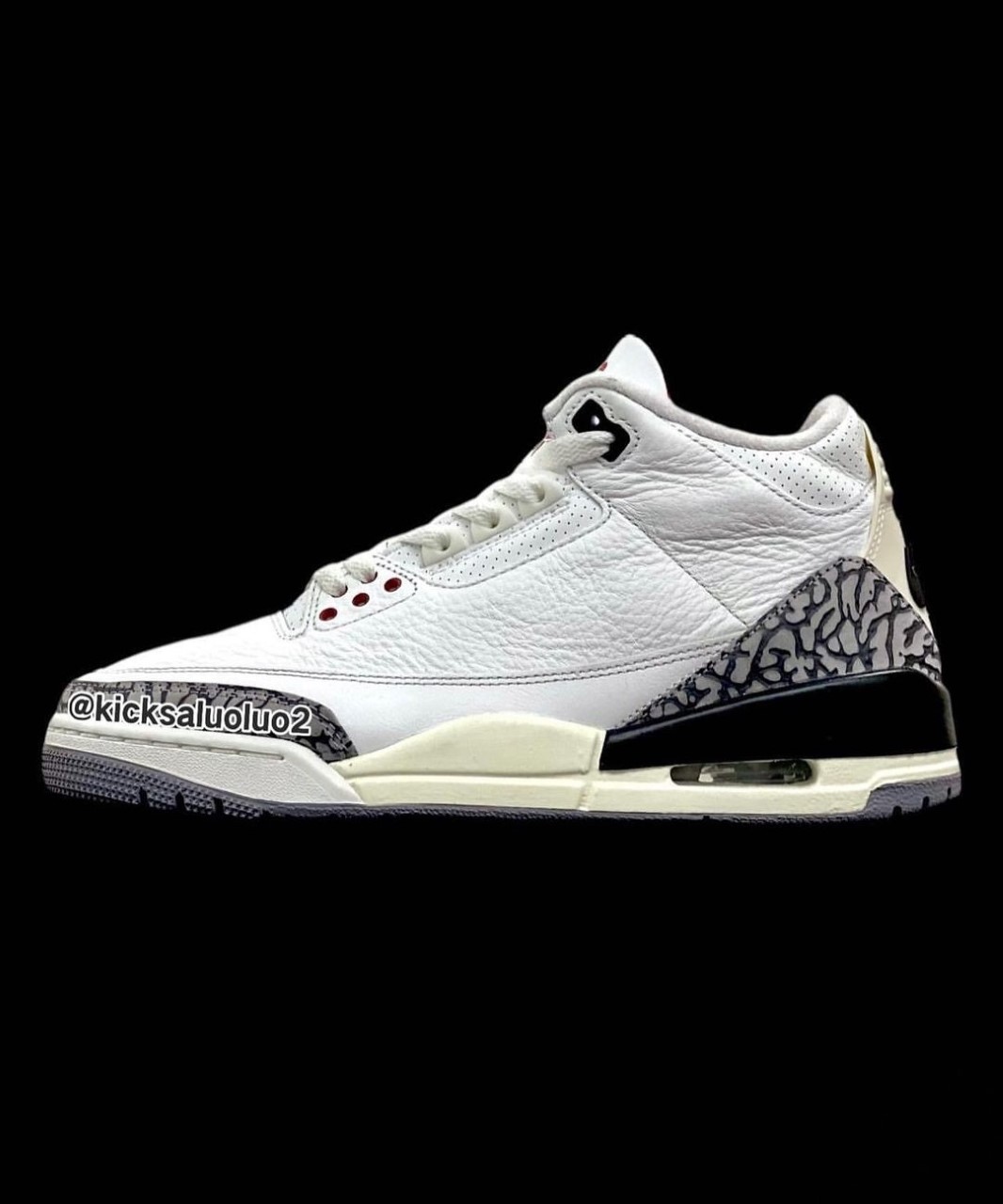 First Look At The Air Jordan 3 Reimagined White Cement Sneaker Buzz 