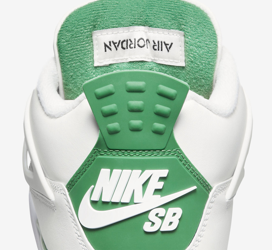 Official Look At The Nike SB x Air Jordan 4 “Pine Green”