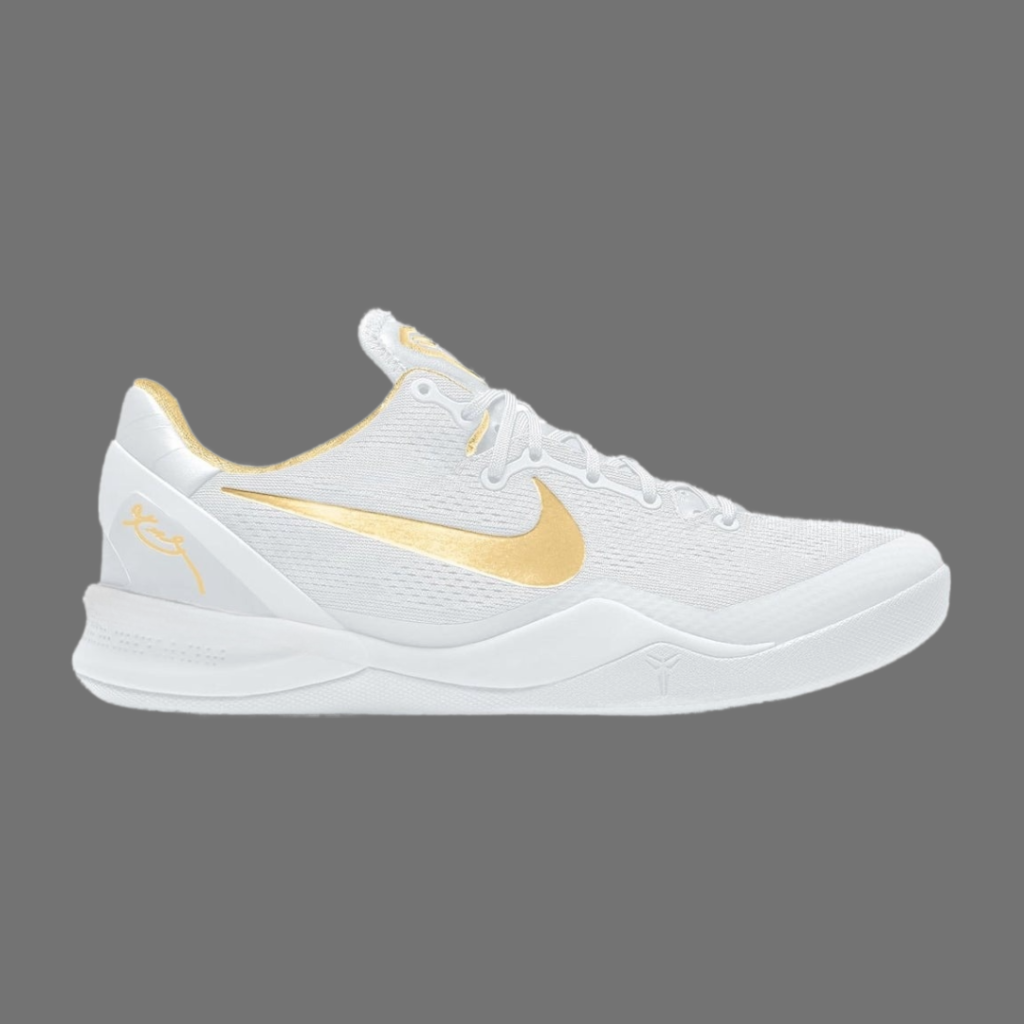2024 Nike Kobe 8 Protro White/Metallic Gold Release Date 