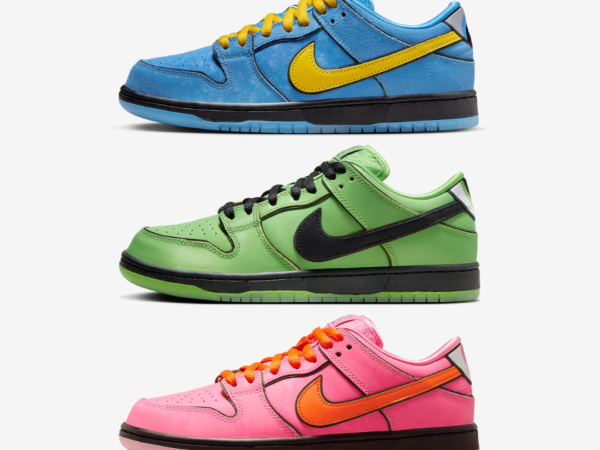 Official Look At The Powerpuff Girls x Nike SB Dunk Low Collaboration